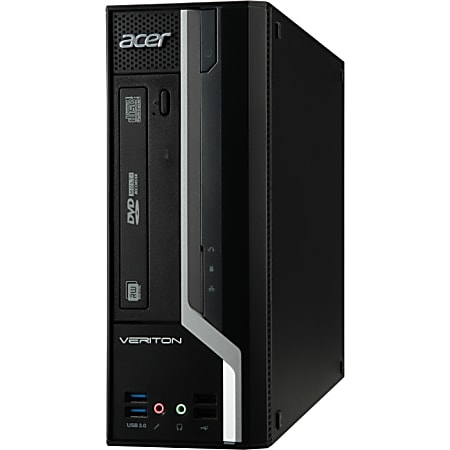 Acer Veriton X6620G VX6620G-I5357W Desktop Computer - Intel 3.40 GHz - Black, Silver