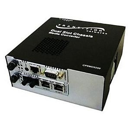 Transition Networks CPSMC0200-210 Point System Dual Slot Chassis Media Converter