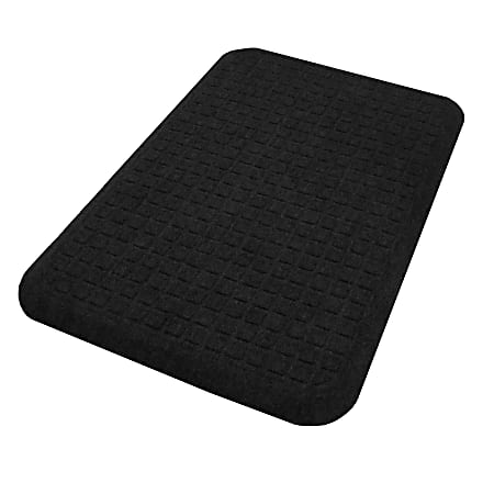 M+A Matting GetFit Standing Mat, 22" x 32", Coal Black