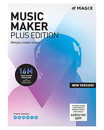Magix Music Maker Plus Edition 2019, Disc
