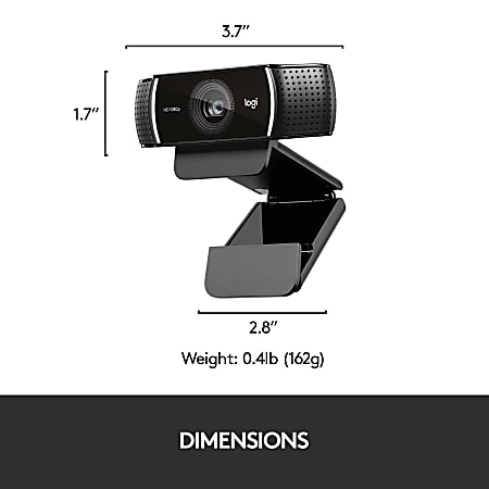 Logitech C922 Pro Stream Webcam 1080P Camera for HD Video