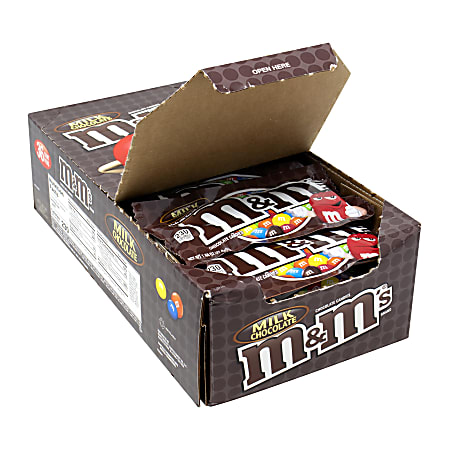 M&M's Milk Chocolate Single Size Box - 1.69 oz - 36 Count