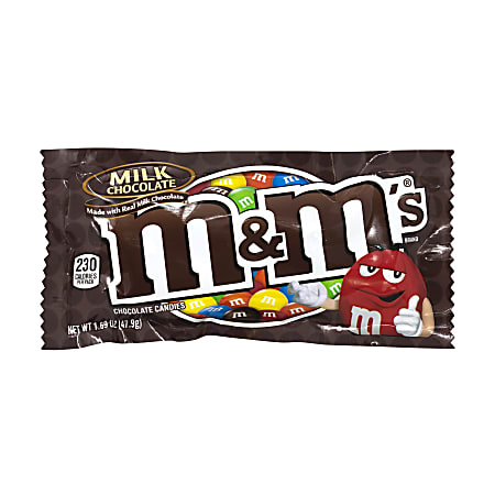 M Ms Milk Chocolate Candies Milk Chocolate 2.37 lb 1 Bag - Office Depot