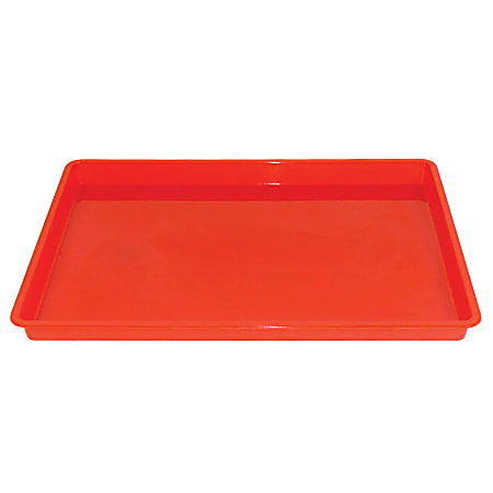 Romanoff Products Creativitray Fingerpaint Trays 17 12 H x 12 12 W x 1 14 D  Red Pack Of 6 - Office Depot