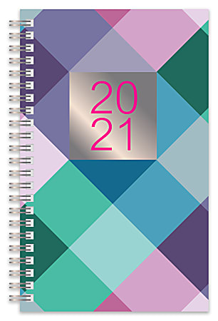 Office Depot® Brand Weekly/Monthly Planner, 5" x 8", Buffalo Check, January To December 2021