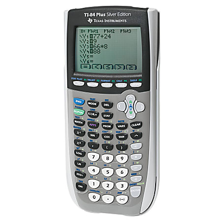 Texas Instruments TI-84 Plus Silver Edition Graphing Calculator Silver for sale online 