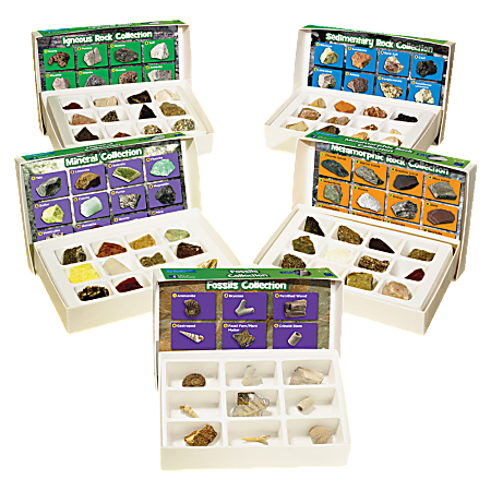 Educational Insights Rock, Mineral And Fossil Collection, Ages 8 And Up