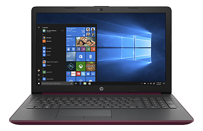 HP Laptop 15-DB0075NR - AMD A9 9425 / 3.1 GHz - Win 10 Home 64-bit - Radeon R5 - 4 GB RAM - 1 TB HDD - DVD-Writer - 15.6" 1366 x 768 (HD) - Wi-Fi 5 - HP finish in maroon burgundy, ash silver in a matte maglia vertical brushed - kbd: US