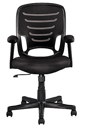 Realspace Radley Mesh Mid Back Task Chair Black BIFMA Compliant