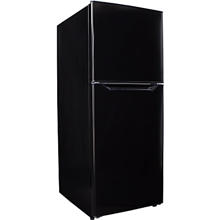 Danby 10.1 cu. ft. Apartment Size Refrigerator DFF101B1BDB - 10.10 ft&sup3; - Auto-defrost - Top Mount - Reversible - Black - Stainless - LED Light