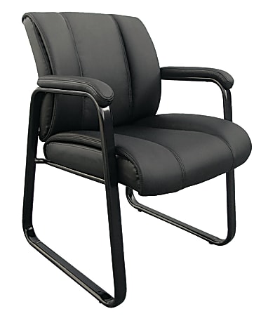 Realspace® Bellanca Guest Chair, Black, BIFMA Compliant