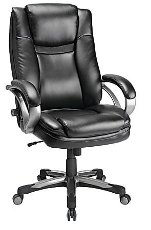 Realspace BTEC 600 Big And Tall Bonded Leather High Back Chair