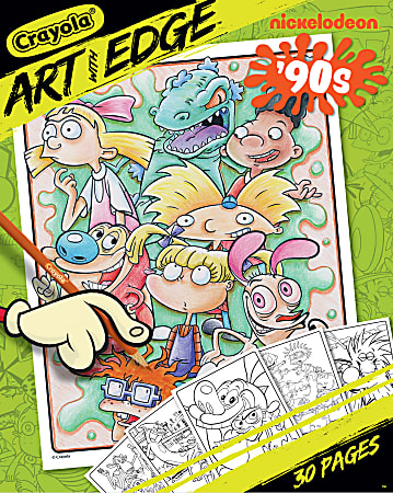 Crayola® Art With Edge Coloring Pages, Nickelodeon 90's Nick at Nite