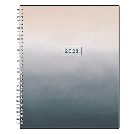 Blue Sky™ Clear Weekly/Monthly Planner, 8-1/2" x 11", Montauk, January To December 2022, 133874