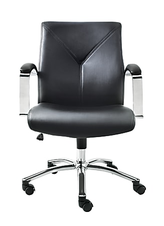 Brenton Studio Manager Chair Black Silver