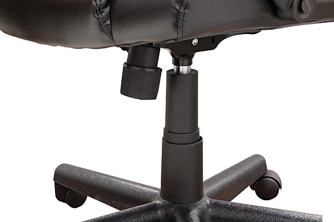 Realspace Breckland Executive Bonded Leather High Back Chair Black