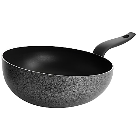 Tosca Siene Aluminum Non-Stick Wok, 11", Gray Granite