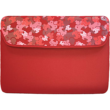 SUMO Camo iPad Sleeve (Red) - Sleeve - 8.9" Screen Support - Neoprene - Red