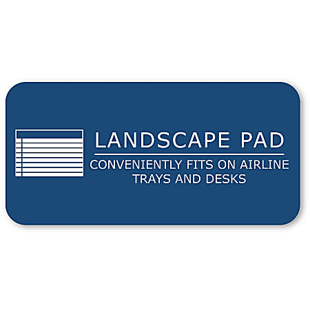 Roaring Spring WIDE Landscape Format Writing Pad College Ruled 11 x 9-1/2 White 