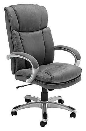 Realspace MBMC400 Microfiber Managerial Chair Gray