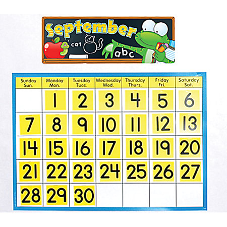 Carson-Dellosa Bulletin Board Set — Frog Calendar