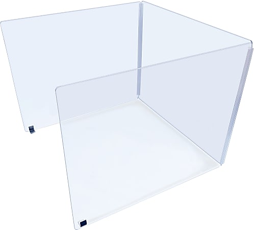 Ghent Desktop Protection Screen, 24"H x 48"W x 16"D, Clear
