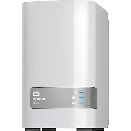 WD My Cloud Mirror Personal Cloud Storage, 4TB, White