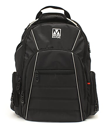 M-Edge Cargo Backpack With Battery And 17” Laptop Pocket, Black