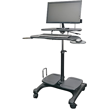 Movable sales computer desk