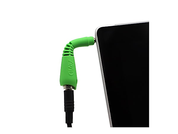 AVID - Audio adapter - mini-phone stereo 3.5 mm male to mini-phone stereo 3.5 mm female - green