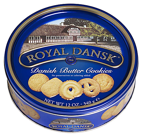 Royal Dansk Danish Butter Cookies, 12 Oz Tin