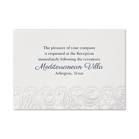 Custom Premium Wedding &amp; Event Reception Cards, Symphony