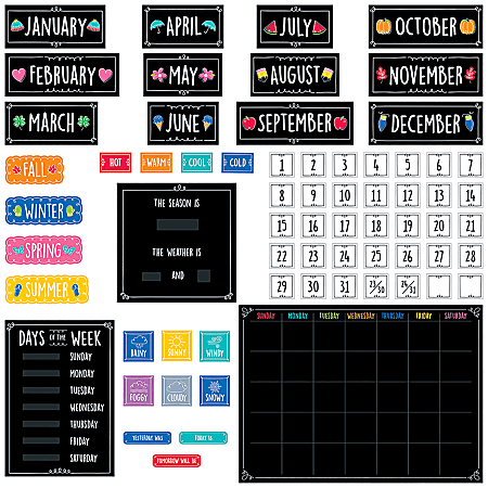 Creative Teaching Press® Doodle Calendar 67-Piece Bulletin Board Set