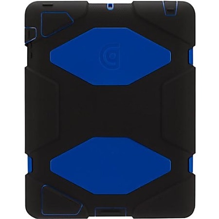 Griffin Survivor for iPad 2, iPad 3, and iPad (4th Gen) - For iPad - Black, Blue - Shatter Resistant, Shock Absorbing, Dust Resistant, Sand Resistant, Rain Resistant, Vibration Resistant, Drop Resistant, Temperature Resistant, Humidity Resistant