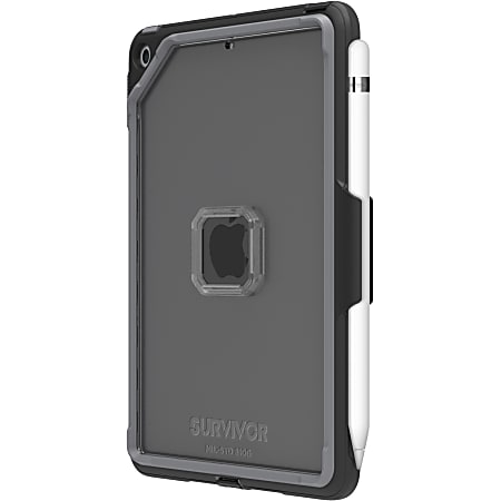 Griffin Survivor Endurance - Back cover for tablet - gray, black, clear - for Apple iPad mini 5 (5th generation)
