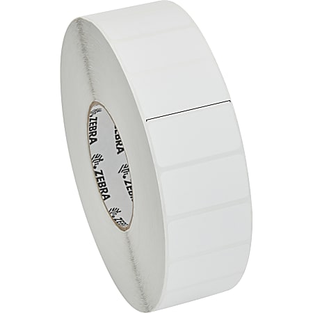Zebra Label Paper 2x 1in Direct Thermal Zebra Z-Perform 2000D 3 in core - 2"x 1" - Permanent Adhesive - 10000298