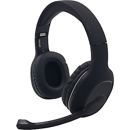 Maxell BT-BNH 199342 Headset - Wireless - Bluetooth - Over-the-head - Circumaural - Black