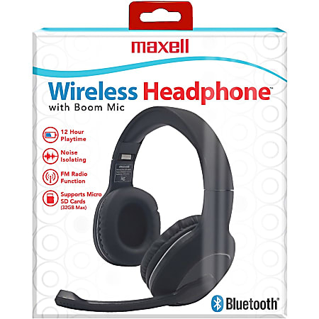 Wireless headphones with extended mic best sale