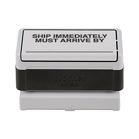 Same-Day Pre-Inked Custom Stamp, 1 5/8" x 3 9/16" Impression, Black