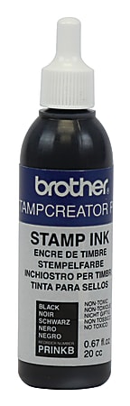 Brother® Stampcreator PRO™ Stamp Ink Refill Bottle, 0.67