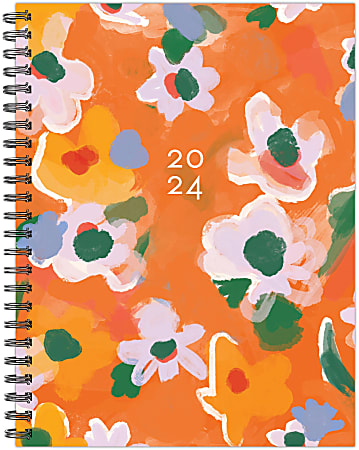 2024 Willow Creek Press Softcover Weekly/Monthly Planner, 6-1/2" x 8-1/2", Poppies, January To December