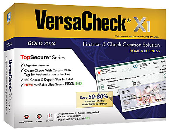 VersaCheck X1 Gold, 2024, For Windows&reg;, CD/Product Key