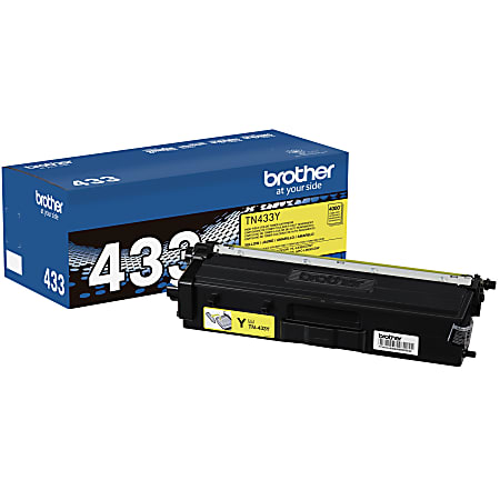 Brother® TN-433 Yellow High Yield Toner Cartridge, TN-433Y