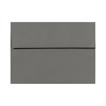 LUX Invitation Envelopes, A7, Peel & Stick Closure, Smoke Gray, Pack Of 250