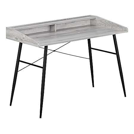 Monarch Specialties Len 48"W Computer Desk, Gray