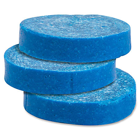 Genuine Joe Non-Para Deodorizer Toss Blocks, Blue, Box Of 144