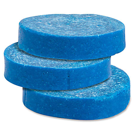 Genuine Joe Non-para Toss Blocks - Non-para Deodorizer, Water Soluble, Acid-free - 144 / Carton - Blue