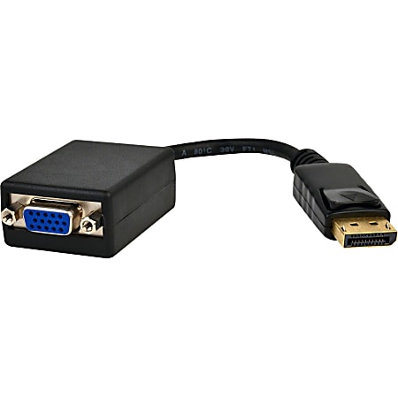 Viewsonic DisplatPort/VGA Video Cable - DisplayPort Male Digital Audio/Video - HD-15 Female VGA