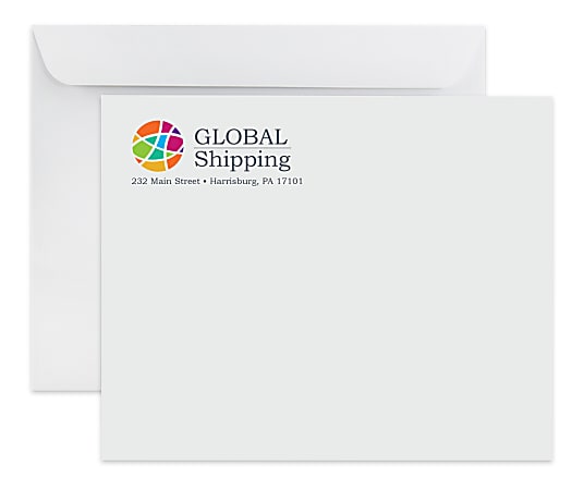 Gummed Seal, White Wove Open Side Catalog Mailing