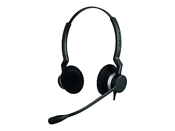 Jabra BIZ 2300 QD Duo Headset on ear wired with Jabra LINK 265